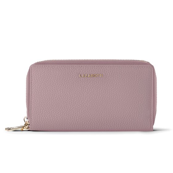 Lazarotti Bologna Leer XL Dubbele Zip-Around Portemonnee RFID Leer 20 cm
