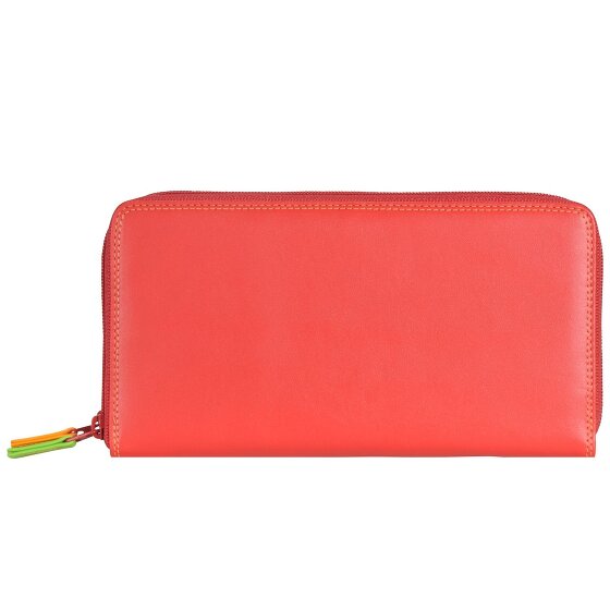 Mywalit Grote dubbele ritssluiting portemonnee leer 18 cm