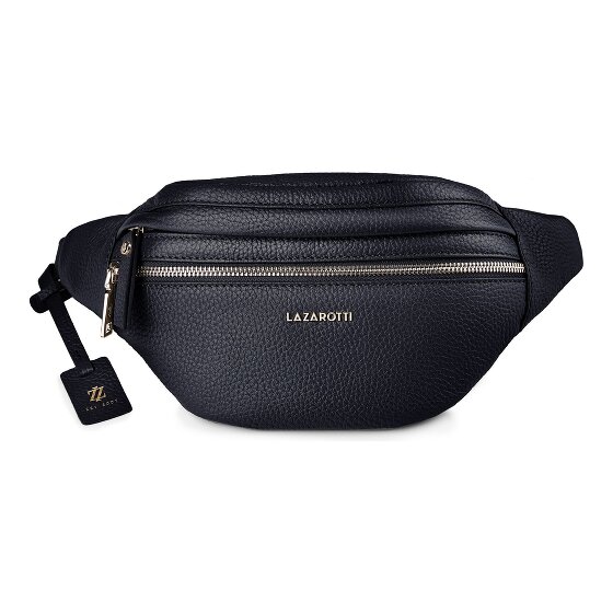 Lazarotti Bologna leer Fanny pack met dubbele rits, crossbody, leer, 25 cm