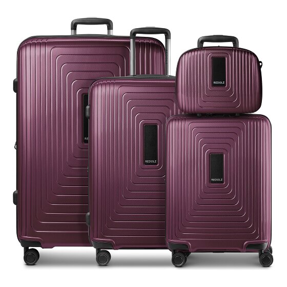 Redolz Essentials 14 4-wiel kofferset + beautycase 4 stuks met stretchvouw