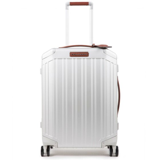 Piquadro Aluminium cabinewagen met 4 wielen, 55 cm