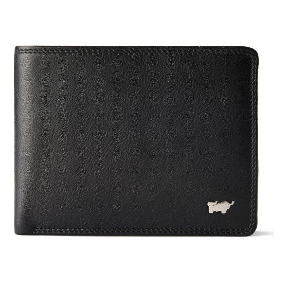 Braun Büffel Golf 3.0 Portemonnee RFID-bescherming Leer 12.5 cm