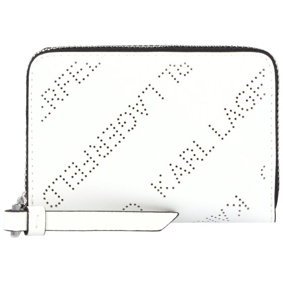 Karl Lagerfeld Gestanst portefeuille leer 10,5 cm