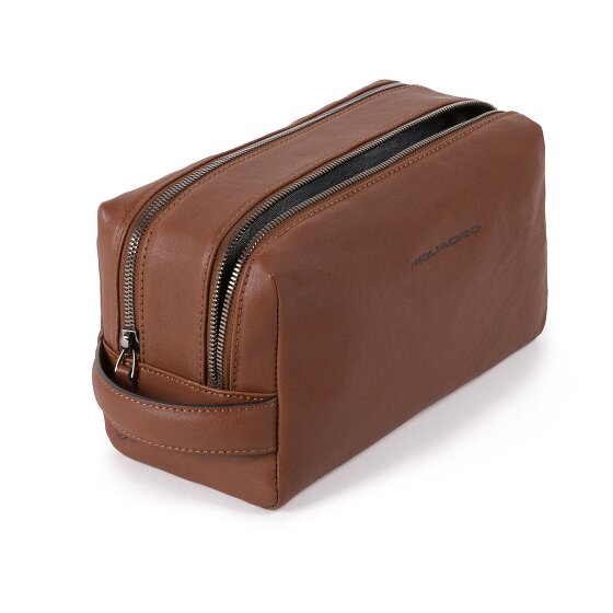 Piquadro Black Square Toilettas Leer 25 cm