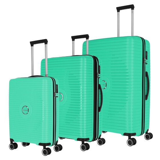 Travelite Orbita 4 wielen Kofferset 3-delig met uitbreidingsplooi