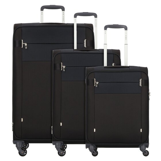 Samsonite Citybeat 4 wielen Kofferset 3-delig met uitbreidingsplooi