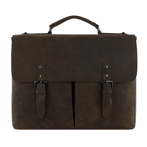 bugatti Luca Aktetas Messenger Leer 39 cm Laptop compartiment