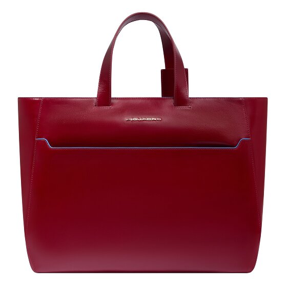 Piquadro Blue Square Shopper Tas Leder 40 cm