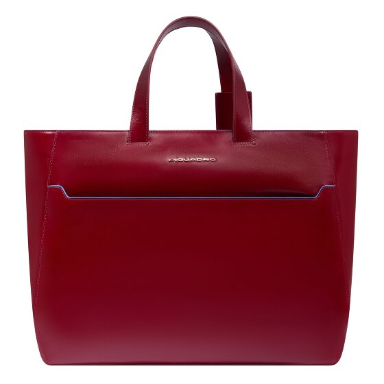 Piquadro Blue Square Shopper Tas Leer 40 cm