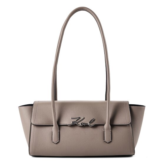 Karl Lagerfeld Signature Schoudertas Leder 37 cm