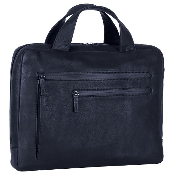 Leonhard Heyden Haagse Leren Aktetas 38 cm Laptopcompartiment