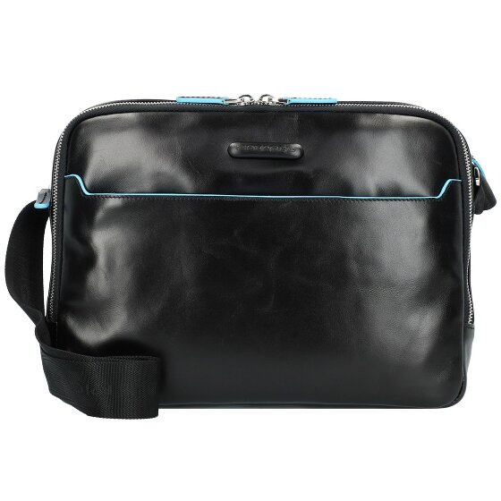 Piquadro Blauwe vierkante aktetas 22 cm