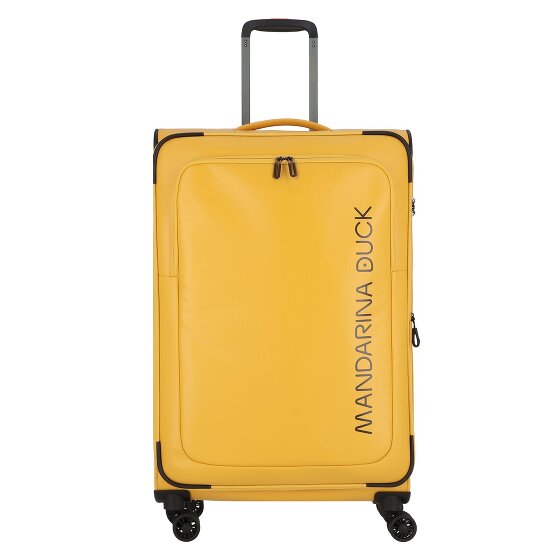Mandarina Duck Eco Coated 4 wielen Trolley L 78 cm met uitbreidingsplooi