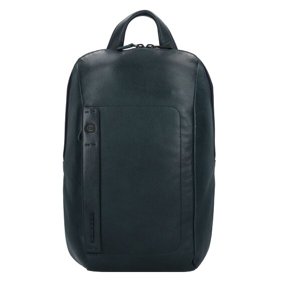 Piquadro P15S Dagrugzak Leer 40 cm Laptop compartiment