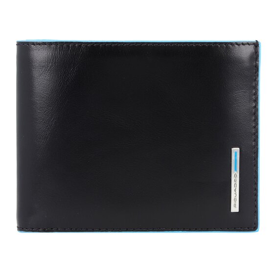 Piquadro Blauw Vierkant Creditcardetui Leer 12,5 cm