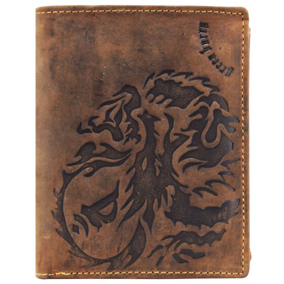 Greenburry Vintage Dragon portemonnee leer 10 cm