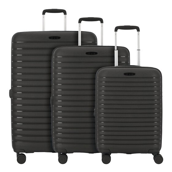 d&n Travel Line 4500 4 wielen Kofferset 3-delig met uitbreidingsplooi