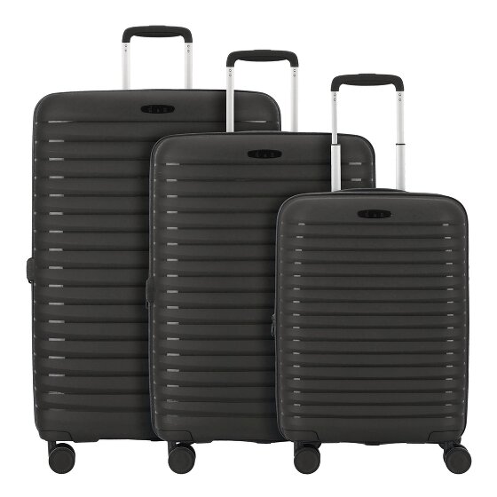 d&n Travel Line 4500 4 wielen Kofferset 3-delig met uitbreidingsplooi
