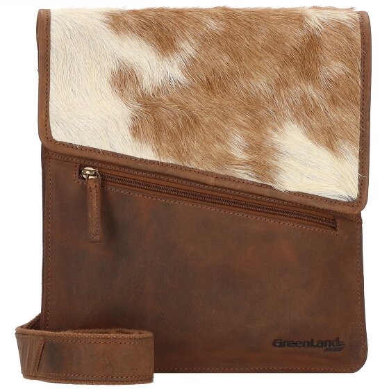 Greenland Nature Natuurlijke combinatie leren schoudertas 26 cm