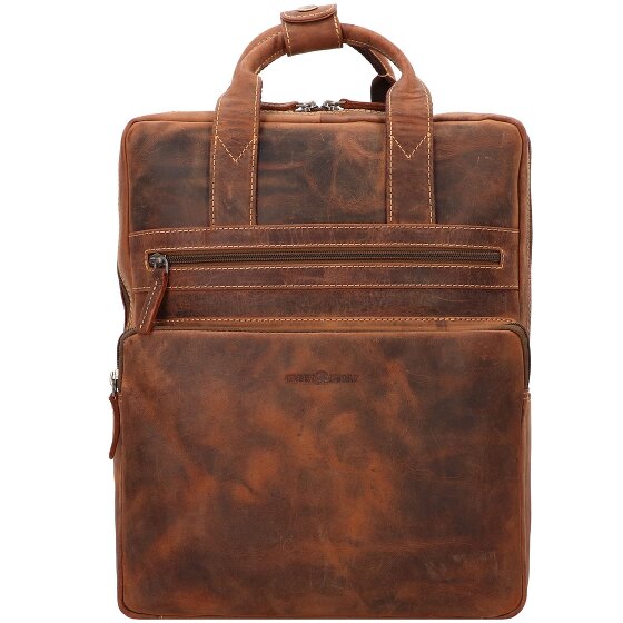 Greenburry Vintage rugzak leer 38 cm Laptop compartiment