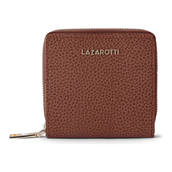 Lazarotti Bologna Leer Medium Ritssluiting Portemonnee Leer 10 cm