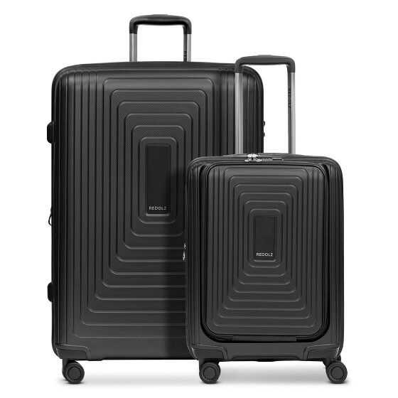 Redolz Essentials 14 4-wiel kofferset 2 stuks laptopvak met rekbare vouw