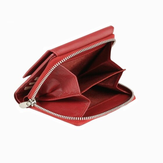 Greenburry Sponsachtig portefeuille leer 10,5 cm