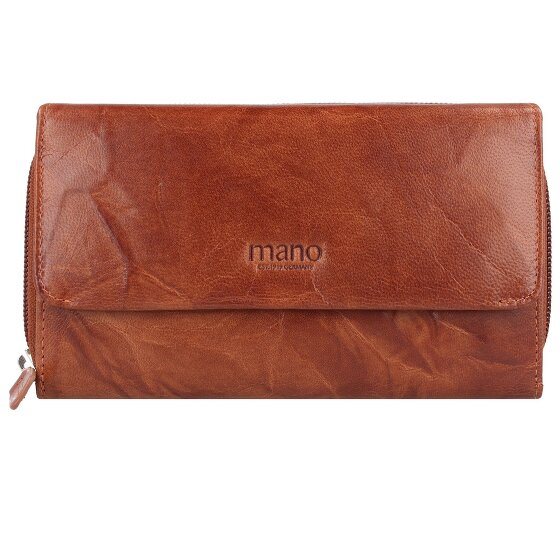 mano Donna Aurona Portemonnee RFID Leer 18 cm