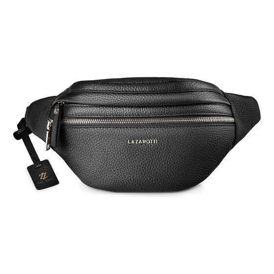 Lazarotti Bologna leer Fanny pack met dubbele rits, crossbody, leer, 25 cm