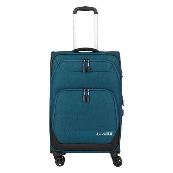Travelite Kick Off 4 wielen Trolley M 67 cm met uitbreidingsplooi