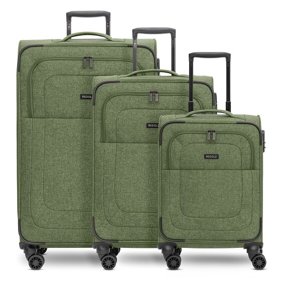 Redolz Essentials 12 THREE SET 4 wielen Kofferset 3-delig met uitbreidingsplooi