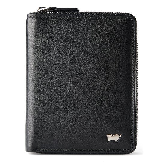 Braun Büffel Golf 3.0 Portemonnee RFID-bescherming Leer 10 cm