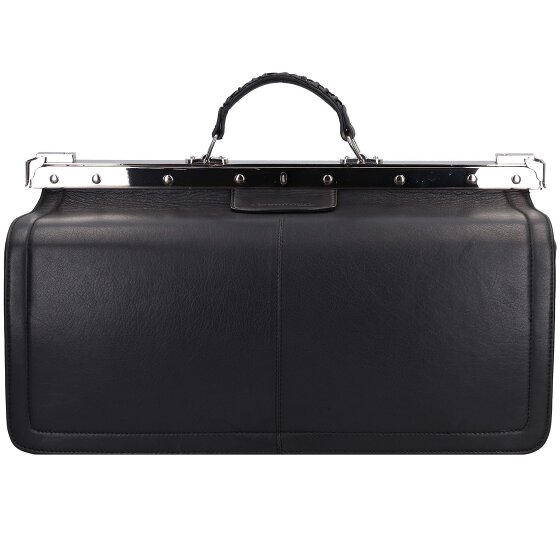 Greenland Nature Zwart nappa dokterskoffer leer 48 cm