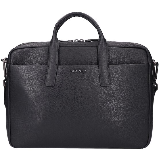 Bogner Jasper Marlo Leren Aktetas 39 cm Lapto Compartiment