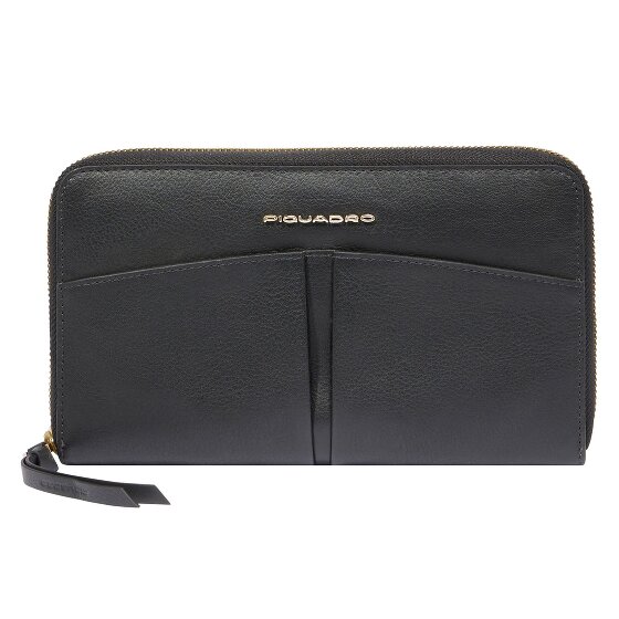 Piquadro Ashley Portemonnee RFID-bescherming Leer 19 cm