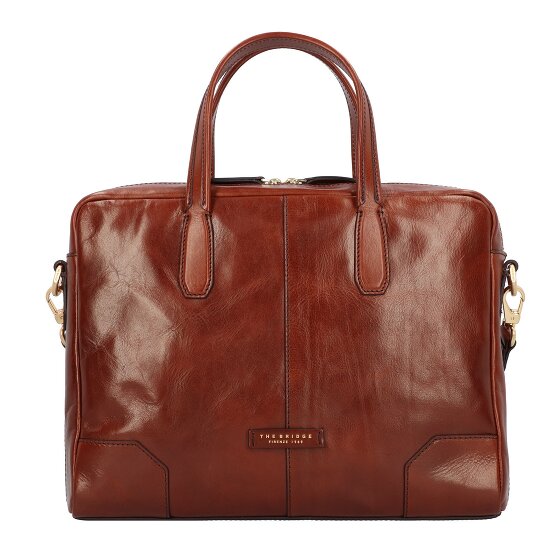 The Bridge Vespucci Briefcase Leer 38 cm Laptopcompartiment