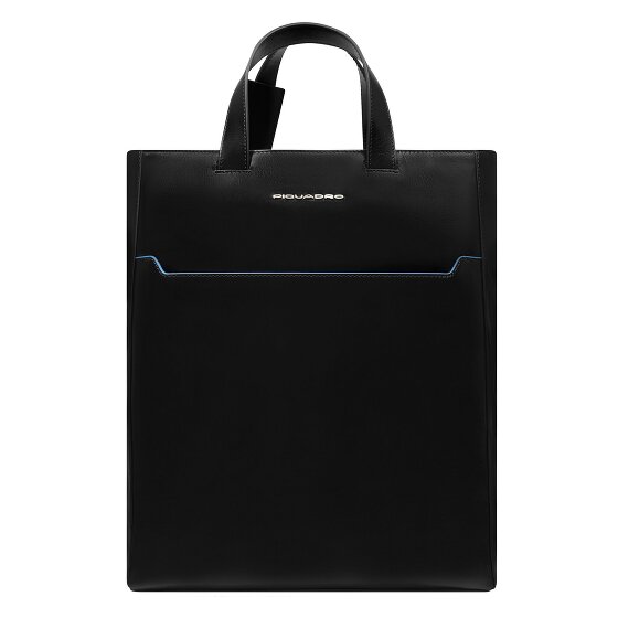 Piquadro Blue Square Schoudertas RFID-bescherming Leer 30 cm Laptop compartiment