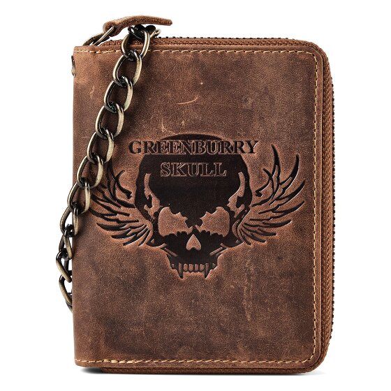 Greenburry Biker Portemonnee Leer 10 cm