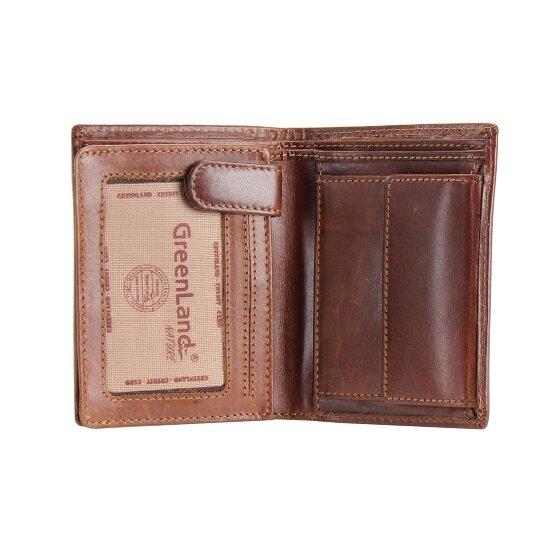 Greenland Nature Robijn portemonnee leer 9,5 cm