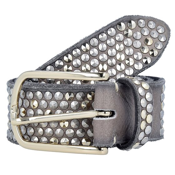 b.belt Studded riem leer