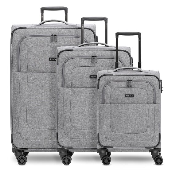 Redolz Essentials 12 THREE SET 4 wielen Kofferset 3-delig met uitbreidingsplooi