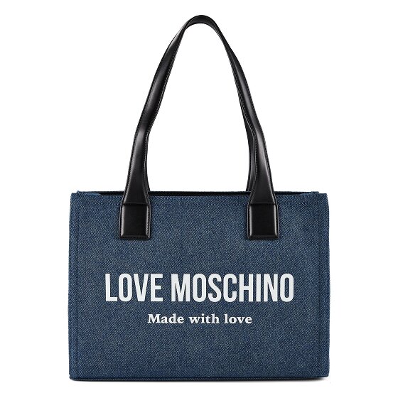 Love Moschino Denim Signature Love Shopper Tas 35 cm
