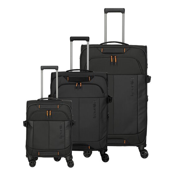 Travelite Briize 4 wielen Kofferset 3-delig met uitbreidingsplooi