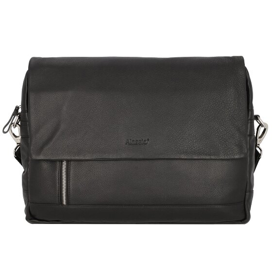 Alassio Oro Messenger leder 38 cm laptop compartiment