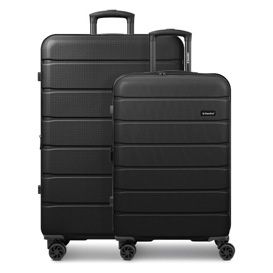 Saxoline Miami 4 wielen Kofferset 2-delig met uitbreidingsplooi