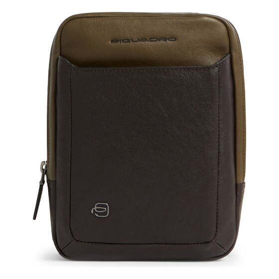 Piquadro Black Square Crossbody tas Leder 17 cm