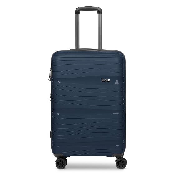 d&n Travel Line 4300-Plus 4 wielen Trolley M 65 cm met uitbreidingsplooi