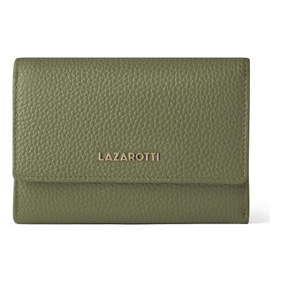 Lazarotti Bologna leer XL portemonnee met ritsvak leer 14 cm
