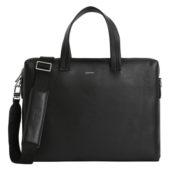 Calvin Klein CK Premium Koffer Leer 40.5 cm Laptop compartiment