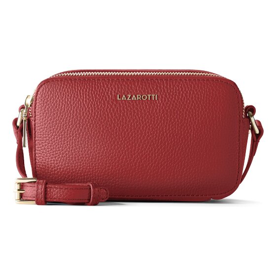 Lazarotti Bologna Leren Schoudertas Camera-Tas Leer Dubbele Ritssluiting 18 cm